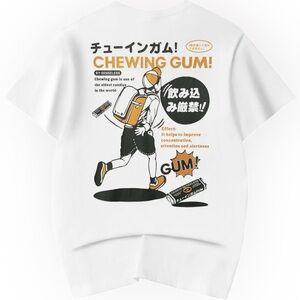 NIEPCE White YET005 CHEWING GUM TEE Men’s Size XXL